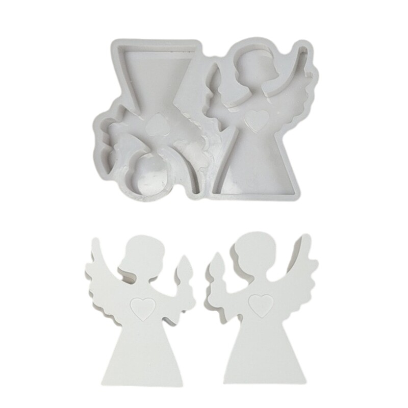 Silicone Angel Boy Girl Figurine Molds for Jewelry Making