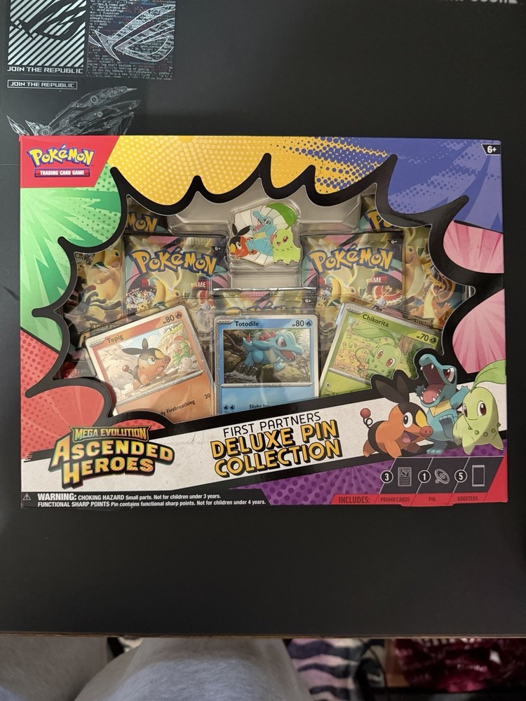 Pokémon Mega Evolution—Ascended Heroes First Partners Deluxe Pin Collection Box