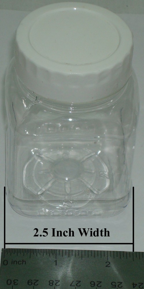 PET Plastic Storage Jars,Container,Food,Candy,Toy,Organizer,lids 8 Oz Lot Of 16