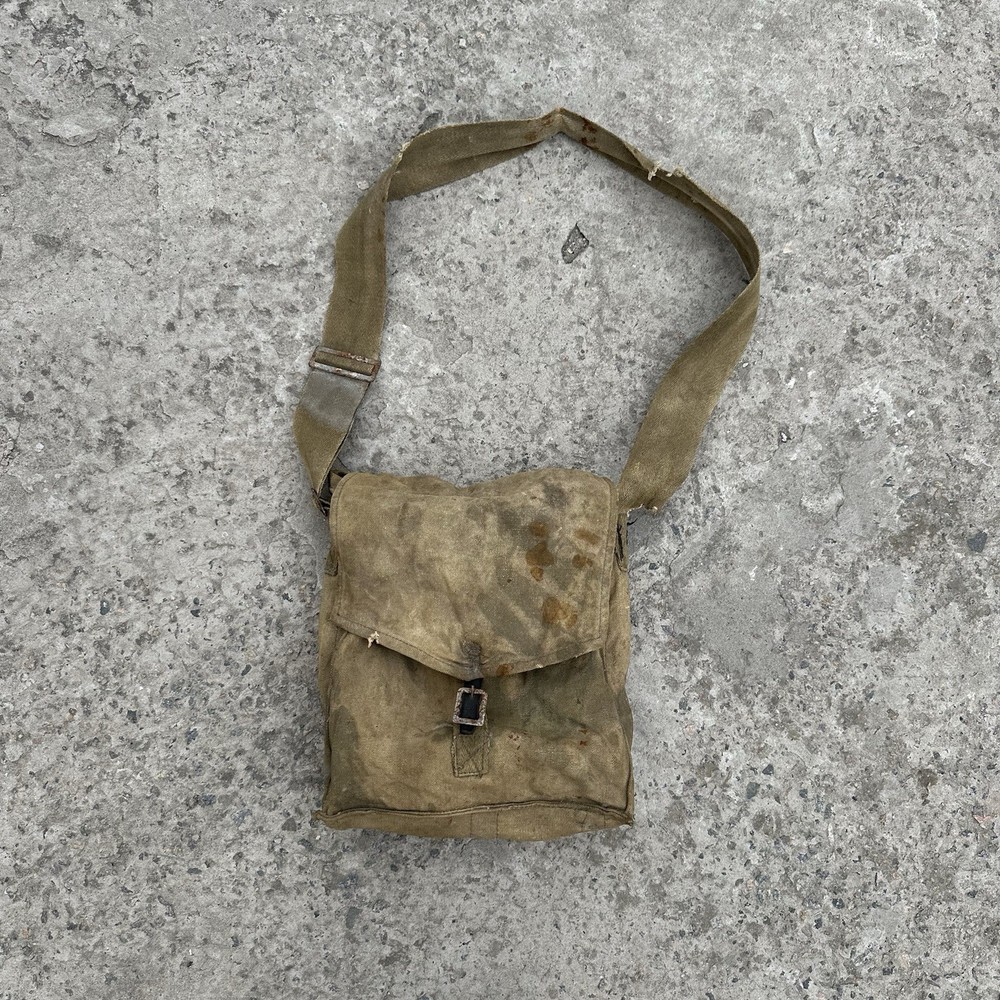 Vintage Y2K Grunge Shoulder Bag 80s Japanese Military Style Antique USA
