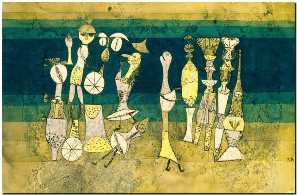 PAUL KLEE ABSTRACT ART ~ Making Visible ~ *FRAMED* CANVAS PRINT ~ 18x12