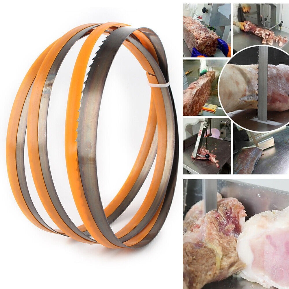 2083mm x 16mm 4TPI Premium Butcher Band Saw Blade for Bone-In Meat Cutting