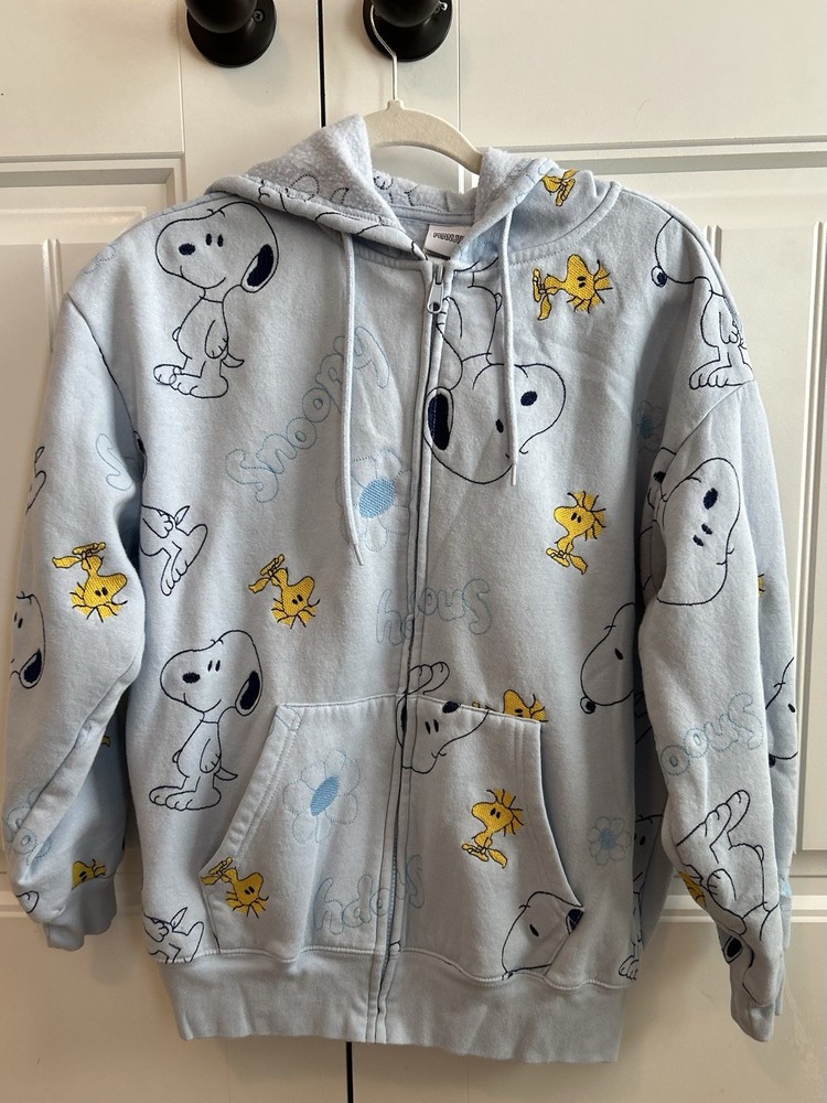Snoopy And Woodstock Hoodie Women’s Size Large EUC