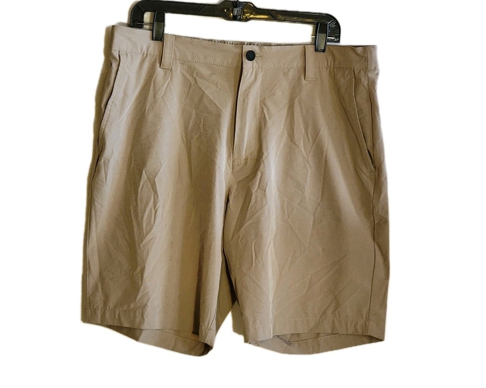 Banana Republic Core Temp Emerson Shorts Stretch Tan Men's Sz 36