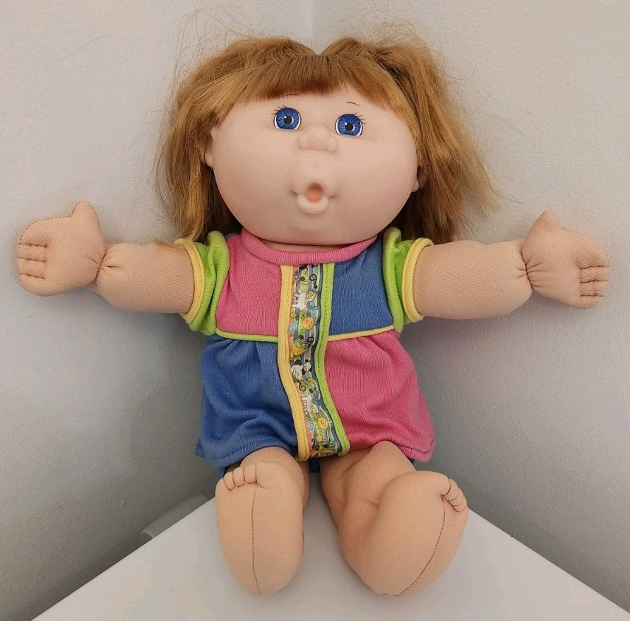 Vintage 1995 Mattel Cabbage Patch Kids Baby Girl Doll Giggles Not Working