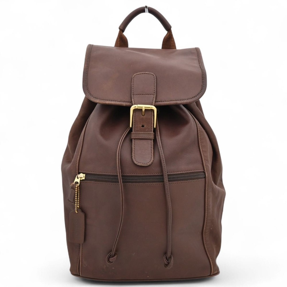 COACH Leather Brown B Rank Backpack co8710be