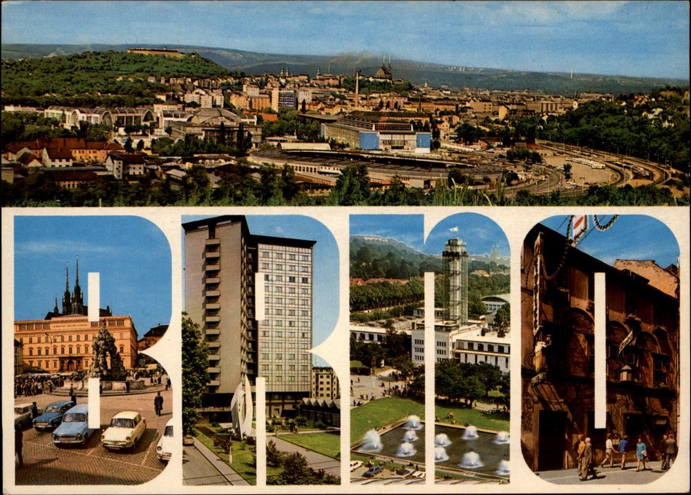 Brno Czech Republic vintage postcard n225