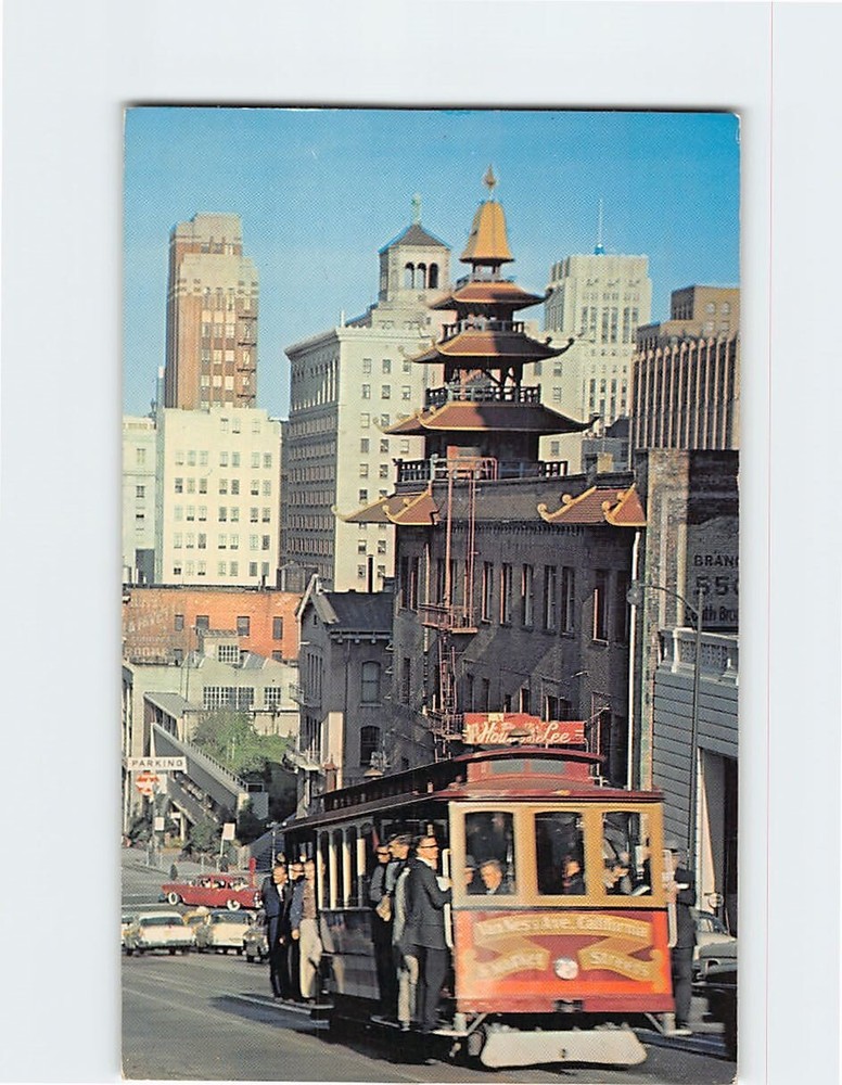 Postcard Cable Car San Francisco California USA