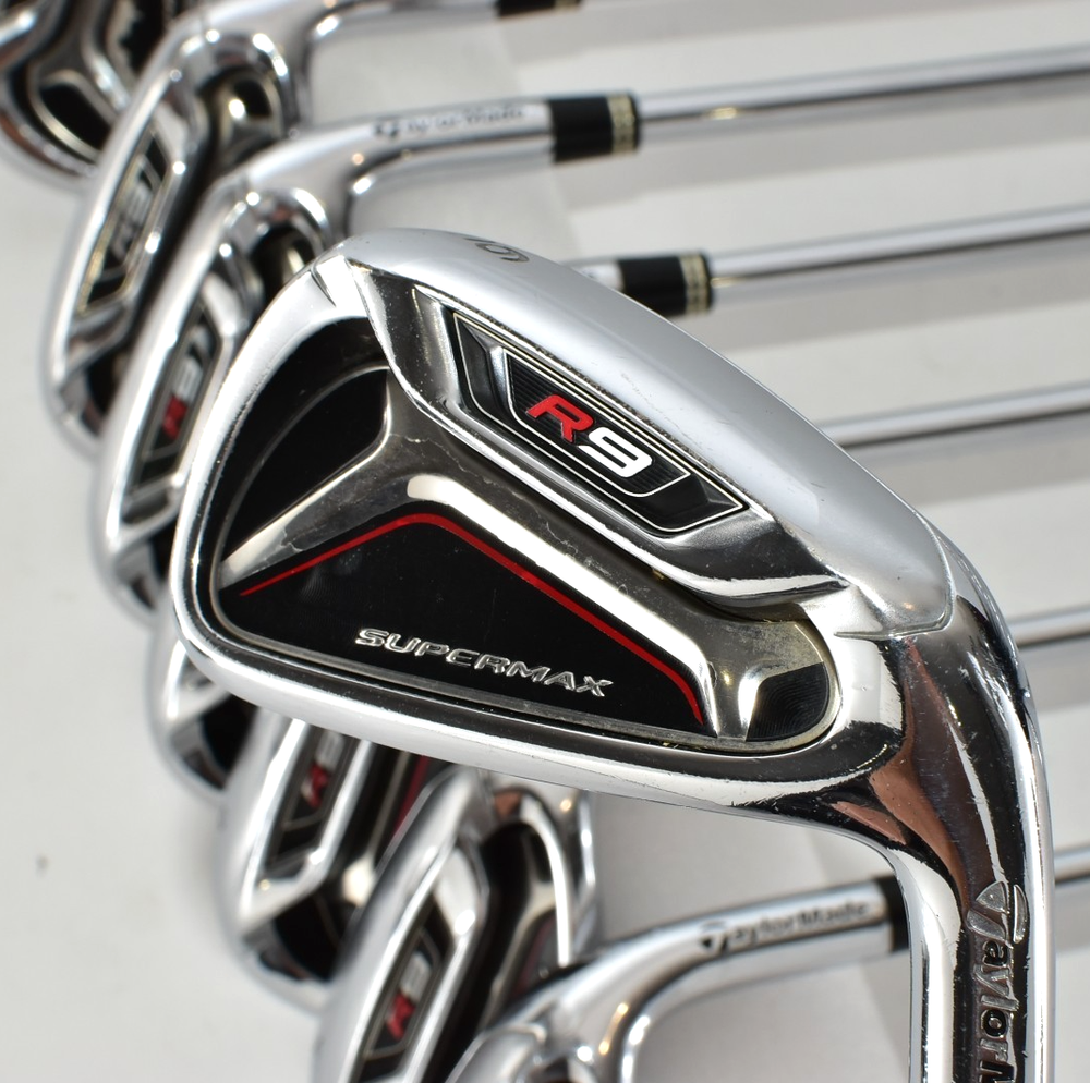 TaylorMade R9 SuperMax 8P Iron Set 5-PW AW SW Right Hand Stiff NSPRO 950GH