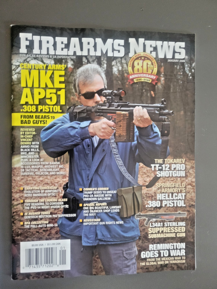 Firearms News - Jan '26 Issue - Gun Sales-Reviews & Information -80Th Annivesary