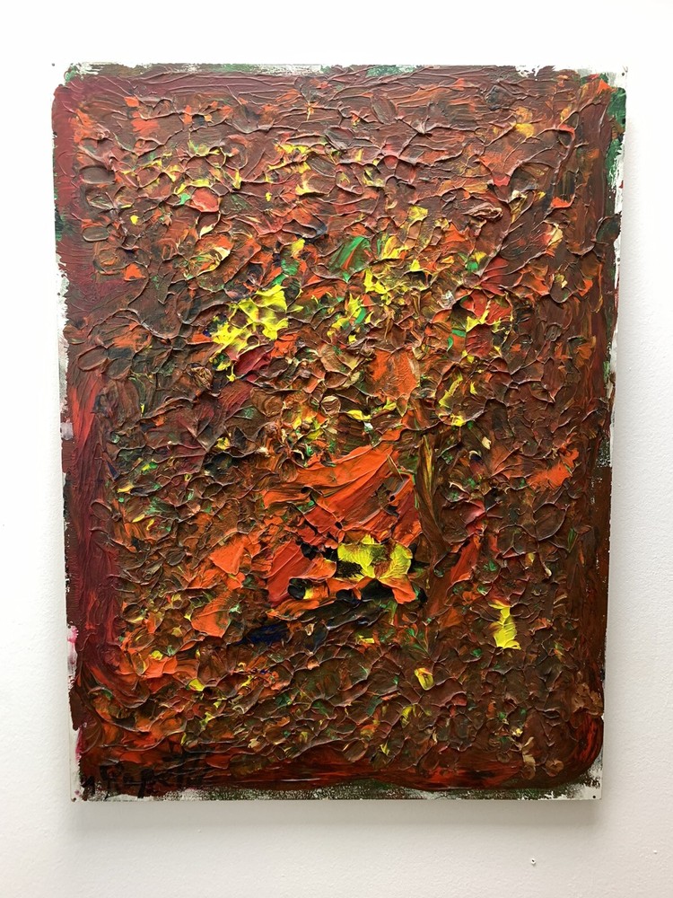 Modern Art Oil Painting Oil Painting Paintings Spatula Work Abstract Art with Signature-image