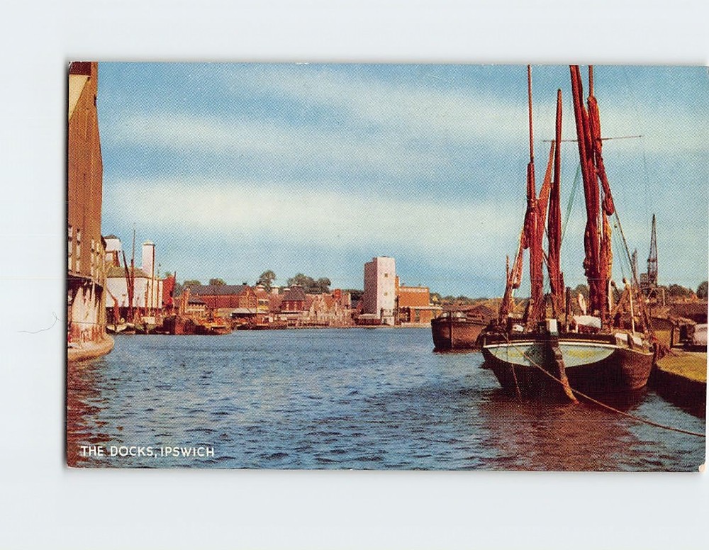 Postcard The Docks Ipswich England