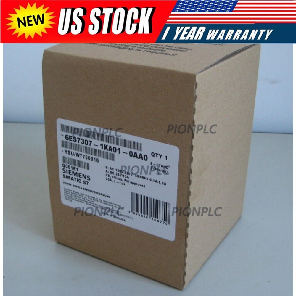New Siemens 6ES7307-1KA01-0AA0 6ES7 307-1KA01-0AA0 power supply PS307 fast ship