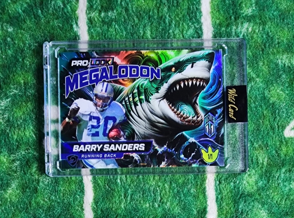 2025 Wild Card Megalodon Barry Sanders True 1/1 Detroit LIONS  PICK YOUR CARD!!!
