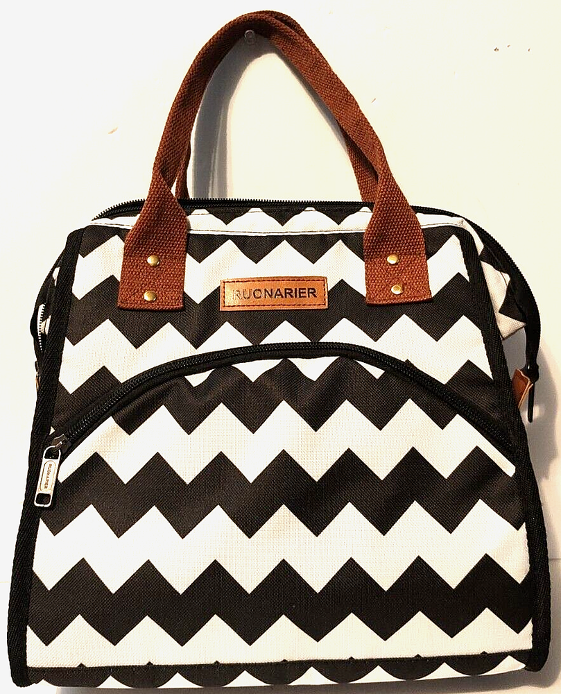 Lunch Bag Tote for Insulated Lunch Box - Purse - Work - Office - Picnic -Beach