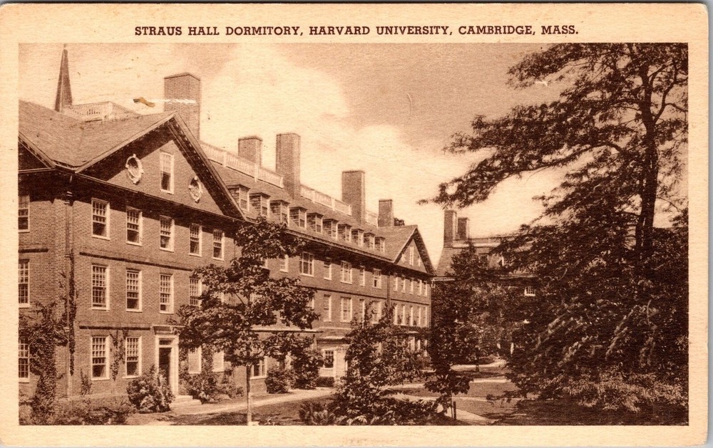 Cambridge MA-Massachusetts, Harvard University, Vintage Postcard