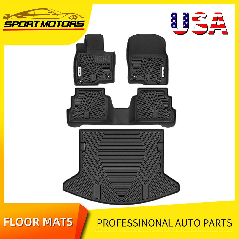 2017-2024 Mazda CX-5 TPE All-Weather Anti-Slip Floor Mats & Cargo Liner Set