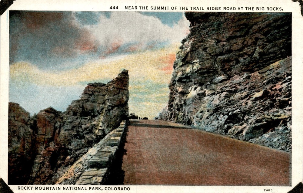 Trail Ridge Road, Big Rocks, Rocky Mountain National Park, Colorado, Postcard