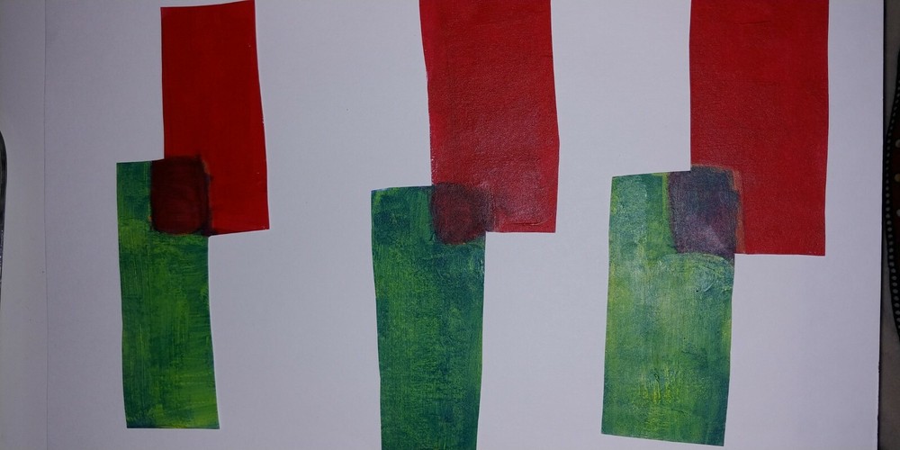 Abstract Art Wall Art Colors Boxes-image