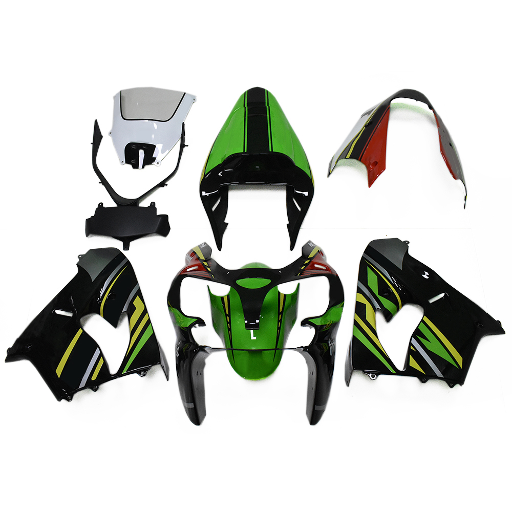 Black Green ABS Bodywork for Kawasaki Ninja ZX9R ZX-9R 2002 2003 Fairings Set