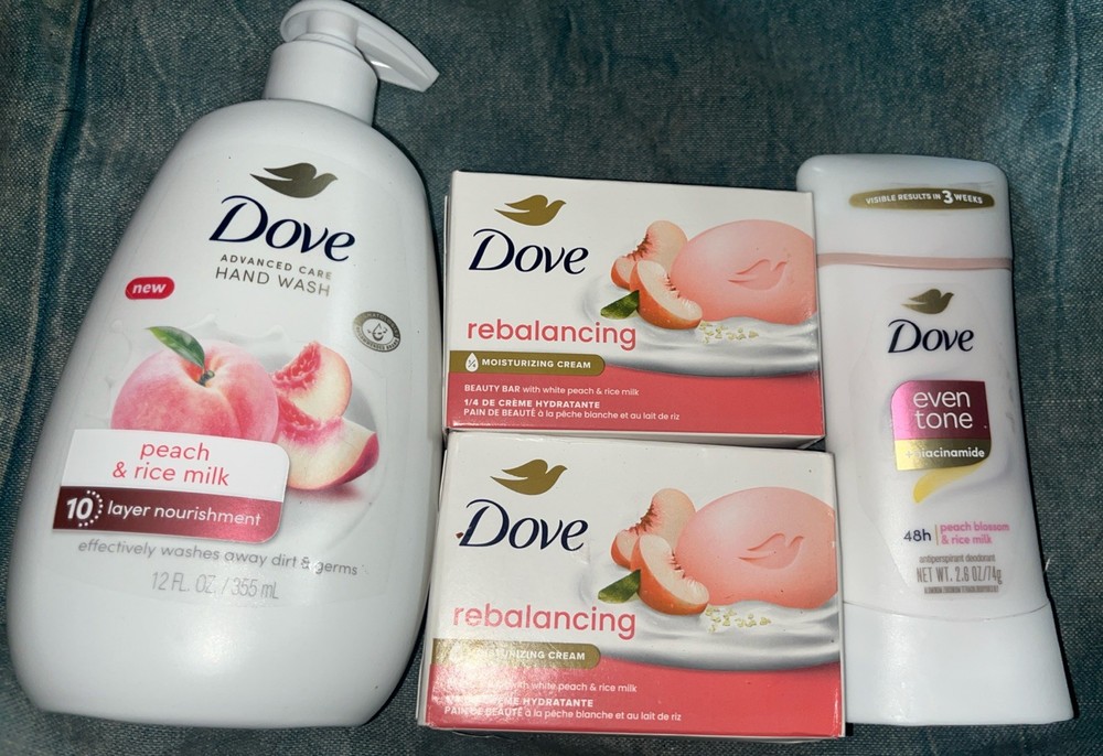 Dove Wholesale Peach Blossom Rice Milk Deodorant Stick Hand Wash Bar Soap