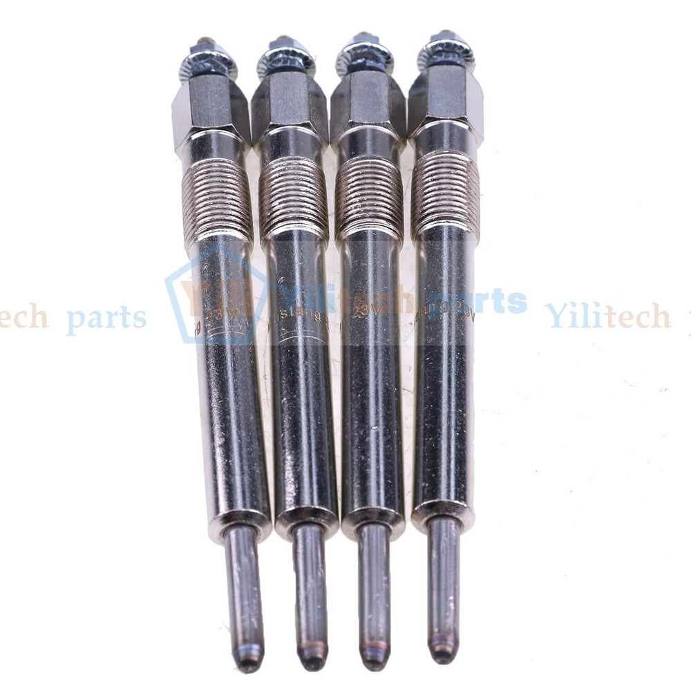 4X Glow Plug 8-97047604-2For Isuzu Engine 4BG1 4LE1 4LE2 4JG2 John Deere 75D 85D