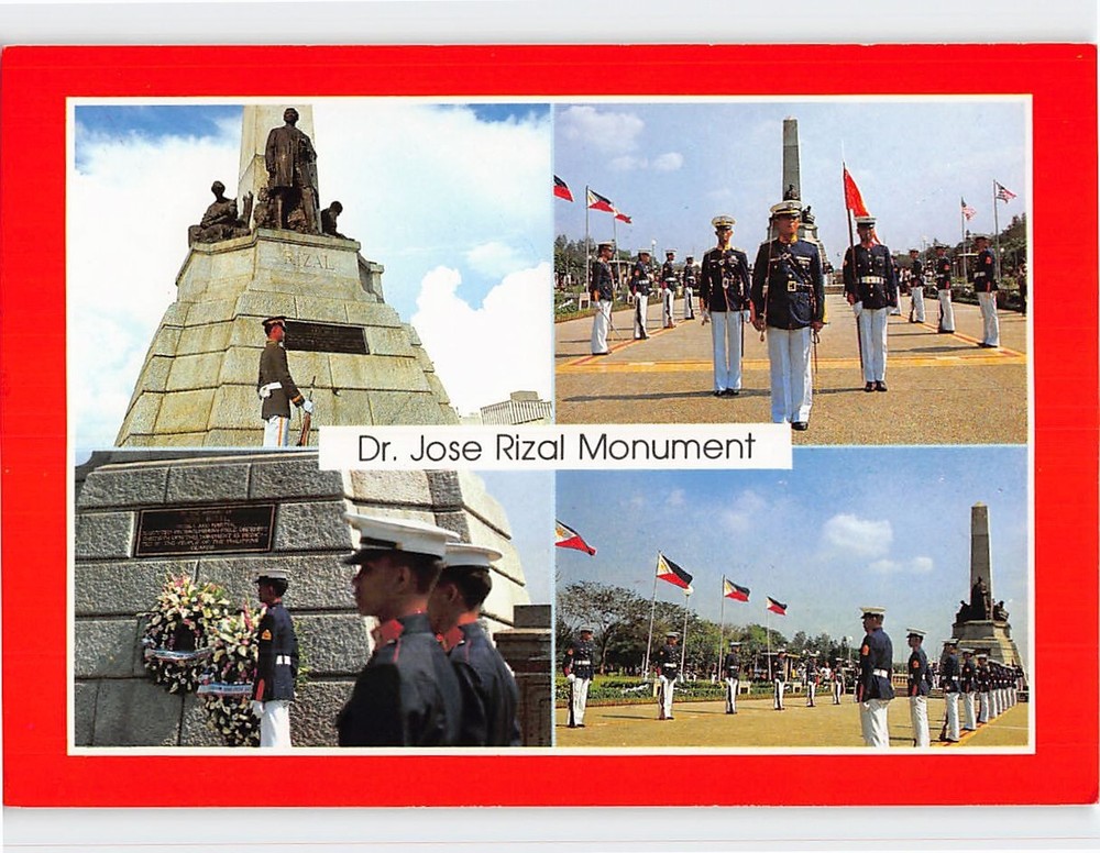 Postcard Dr. Jose Rizal Monument Manila Philippines