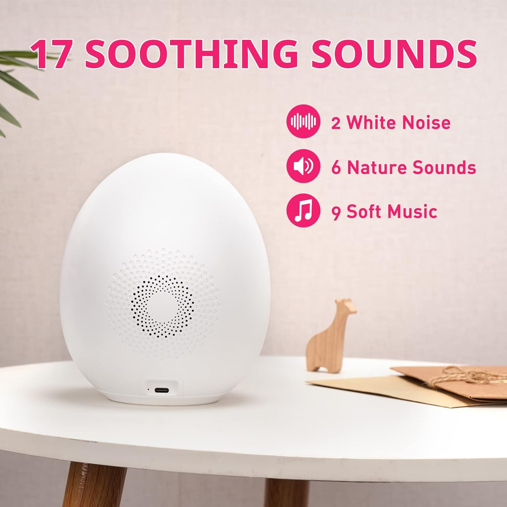 Toddler Alarm Clock with Sun Moon Display Sound Machine for Sleep Training