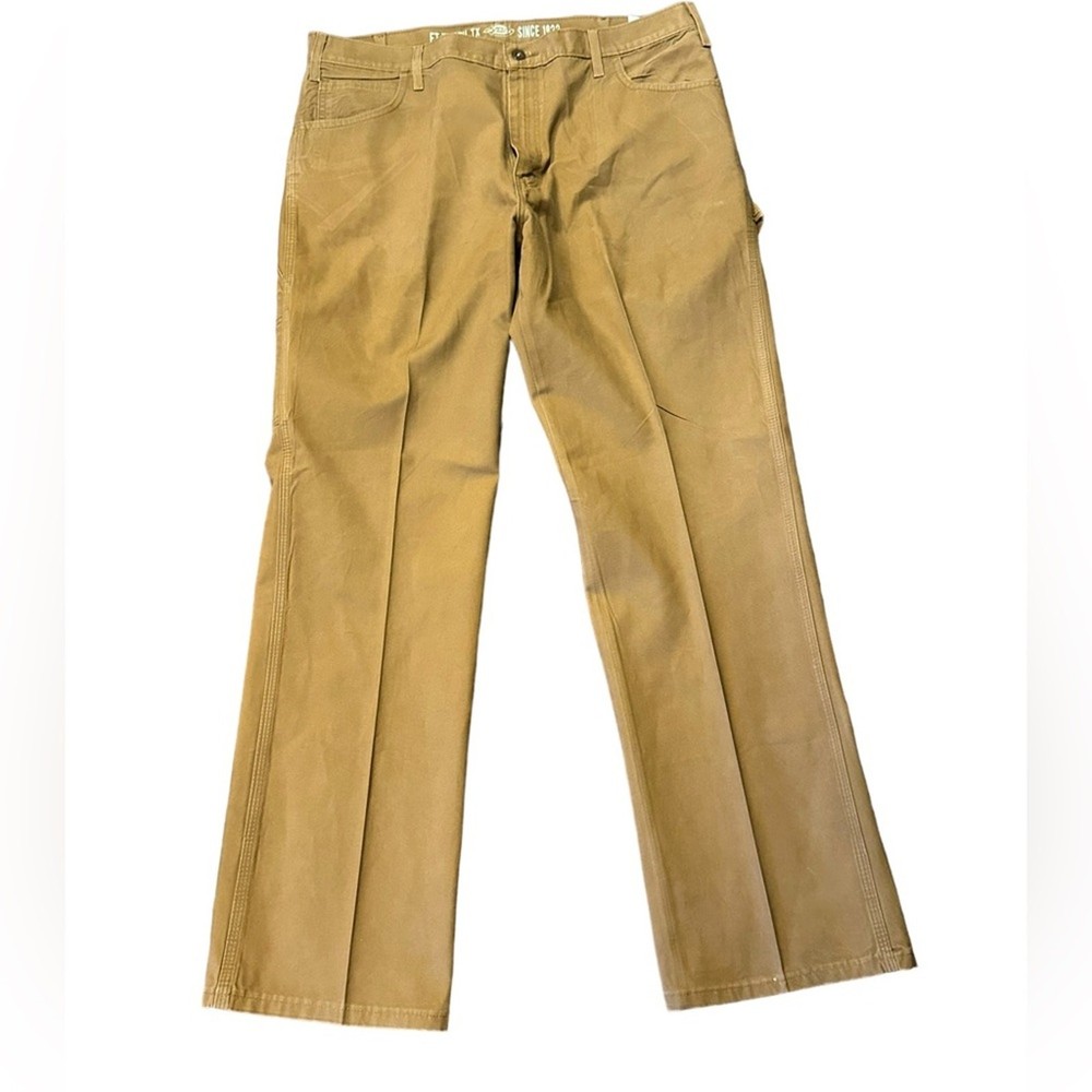 Dickies Mens Golden Brown Work Pants 36W x 32.5L Durable Fit