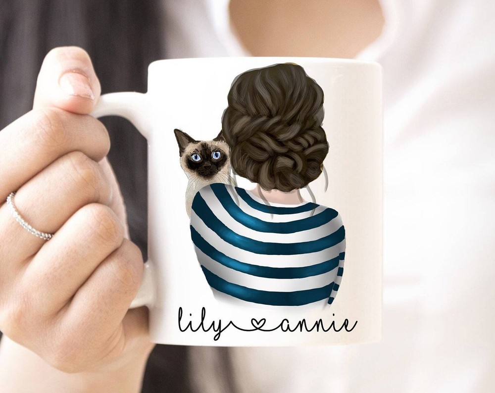 Personalized Siamese Cat Gift Siamese Gift Siamese Lover Siamese Mug Custom Cat
