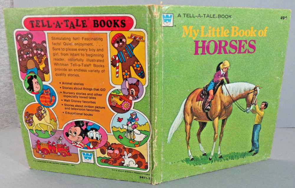 Whitman A Tell-A-Tale Book My Little Book of Horses 1974