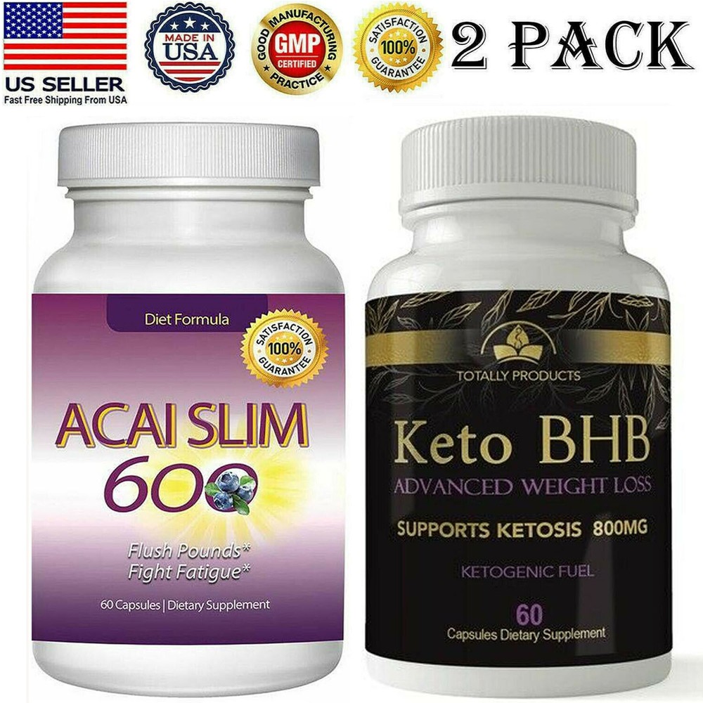 Acai Berry Slim & Keto BHB Weight Loss Fat Burner Capsules Dietary Supplements-image
