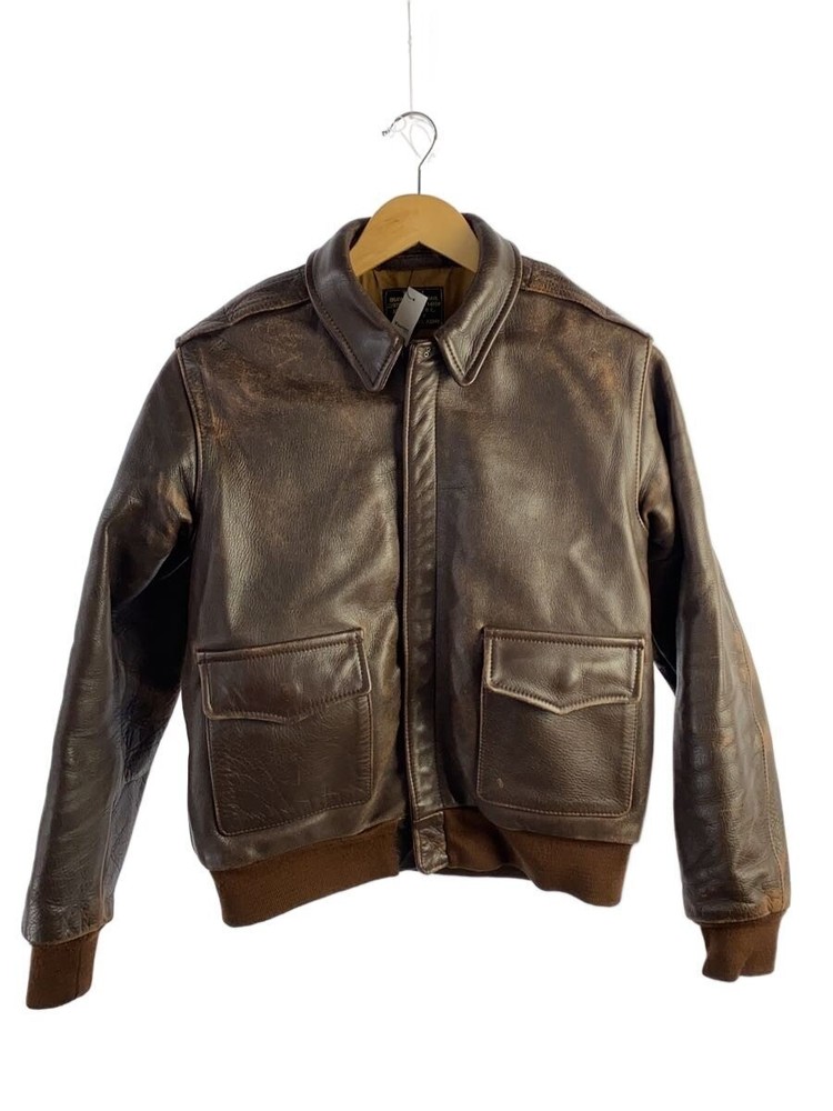 Aero Leather A-2/Flight Jacket/40/Leather/Brw/Plain// 30101
