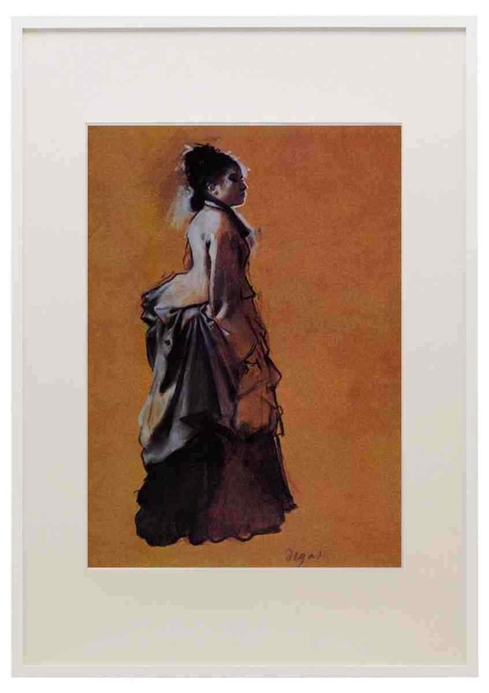 Young Woman In Street Dress 1872 Fogg Museum Of Art Usa A3 A4 Framed Print Pict