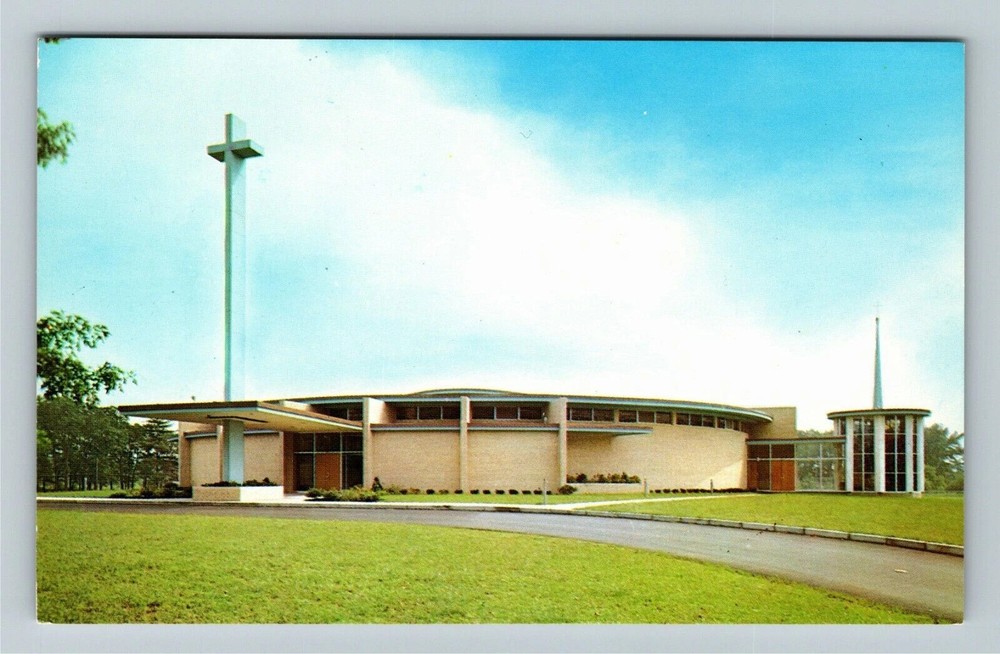 Feeding Hills MA-Massachusetts, Sacred Heart Church, Vintage Postcard
