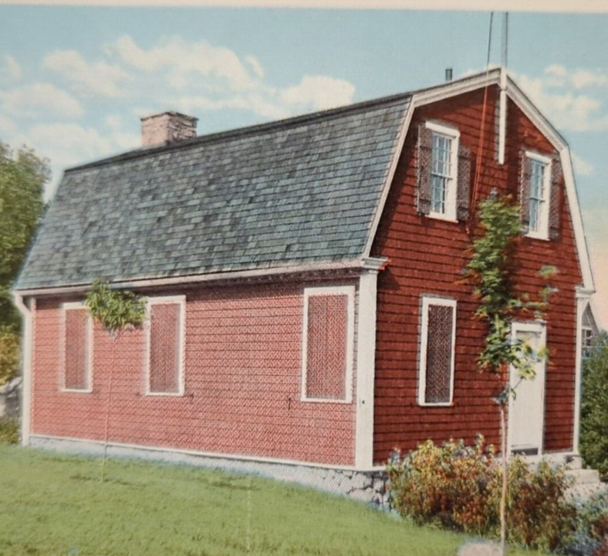 Nathan Hale School House New London Connecticut CT Vintage Postcard
