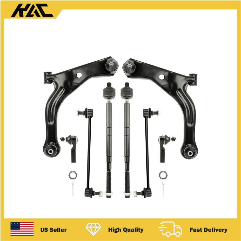 8PCS Front Lower Control Arm Ball Joint Sway Bar Kit for Ford Escape Tribute Mariner