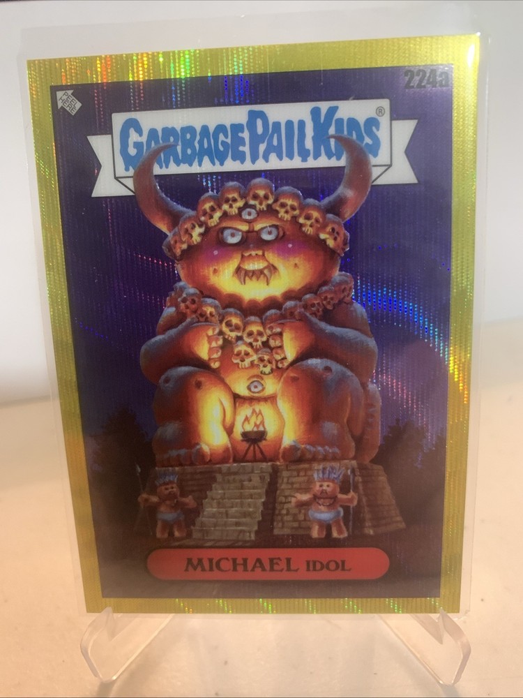 Topps Chrome Garbage Pail Kids 2023 Yellow Michael IDOL 224a /275 Wave