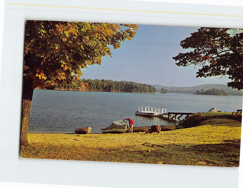 Postcard Lake Waukewan Meredith New Hampshire USA