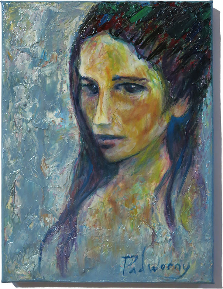 ABSTRACT IMPASTO EXPRESSIONISM POP ORIGINAL█OIL PAINTING ART█SIGNED PORTRAIT NR