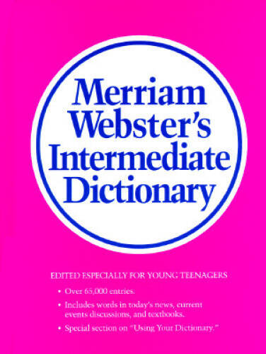 Merriam-Webster's Intermediate Dictionary - Hardcover - VERY GOOD