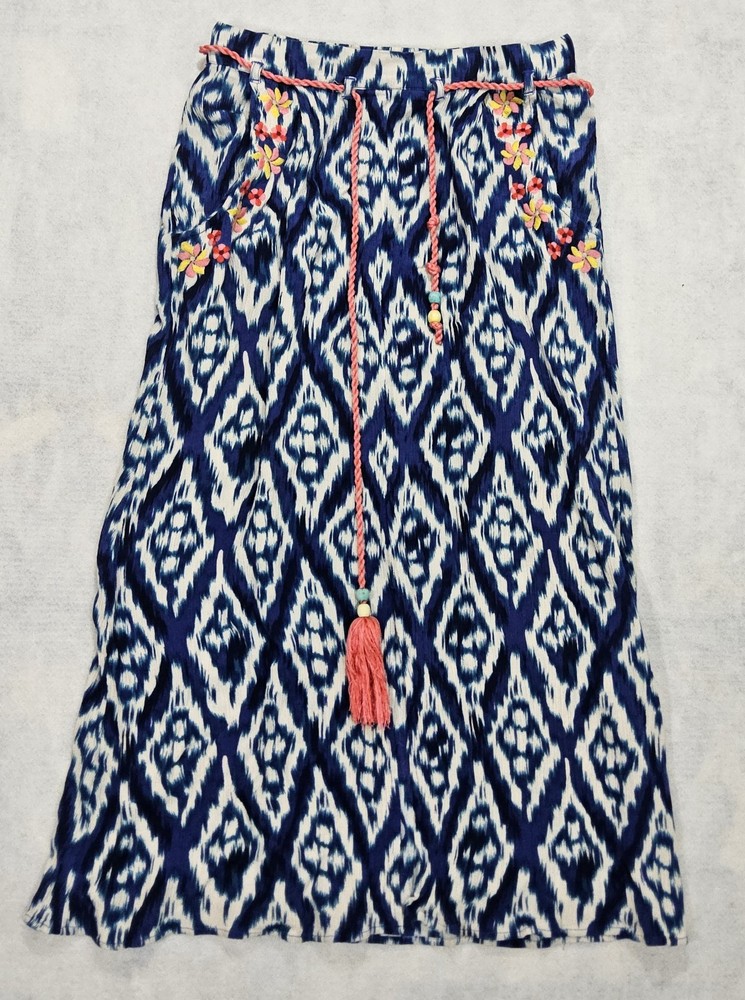 Soft Surroundings Skirt XS P 2 / 4 Floral Embroidered Boho Gypsy Bohemien Hippie