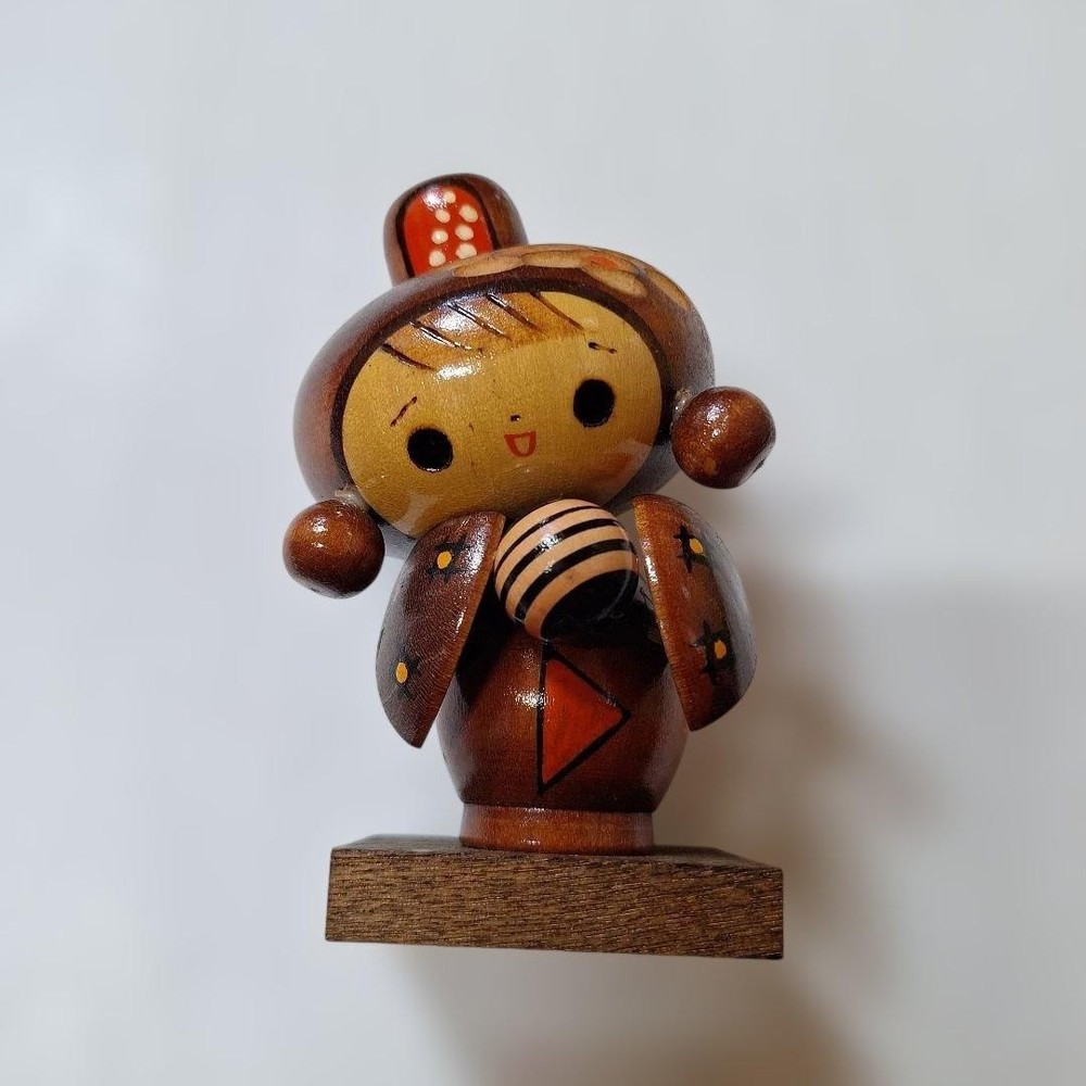 Creation Kokeshi Vintage Japanese Doll 12cm Cute Beautiful Collectible