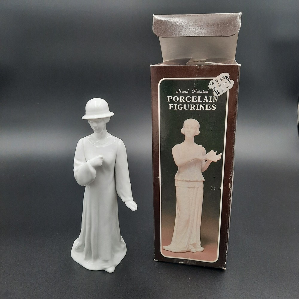Hand Painted Porcelain Figurine Woman Vintage Kmart Collection Made in Korea