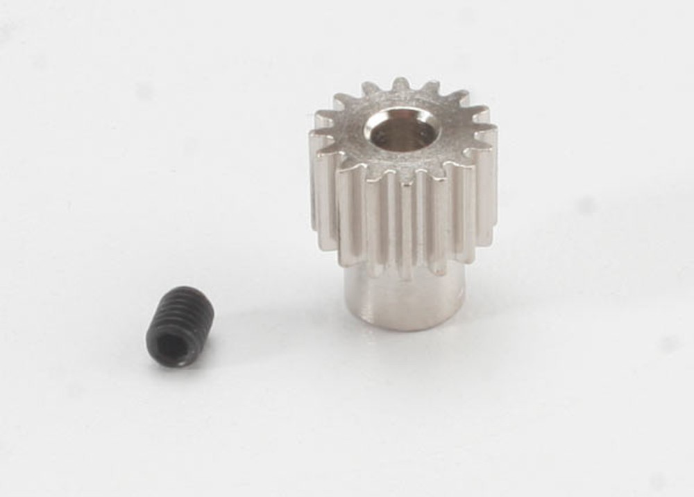 Traxxas 1/10 Rustler XL-5 * 48P 16T PINION GEAR W/SET SCREW * 2416