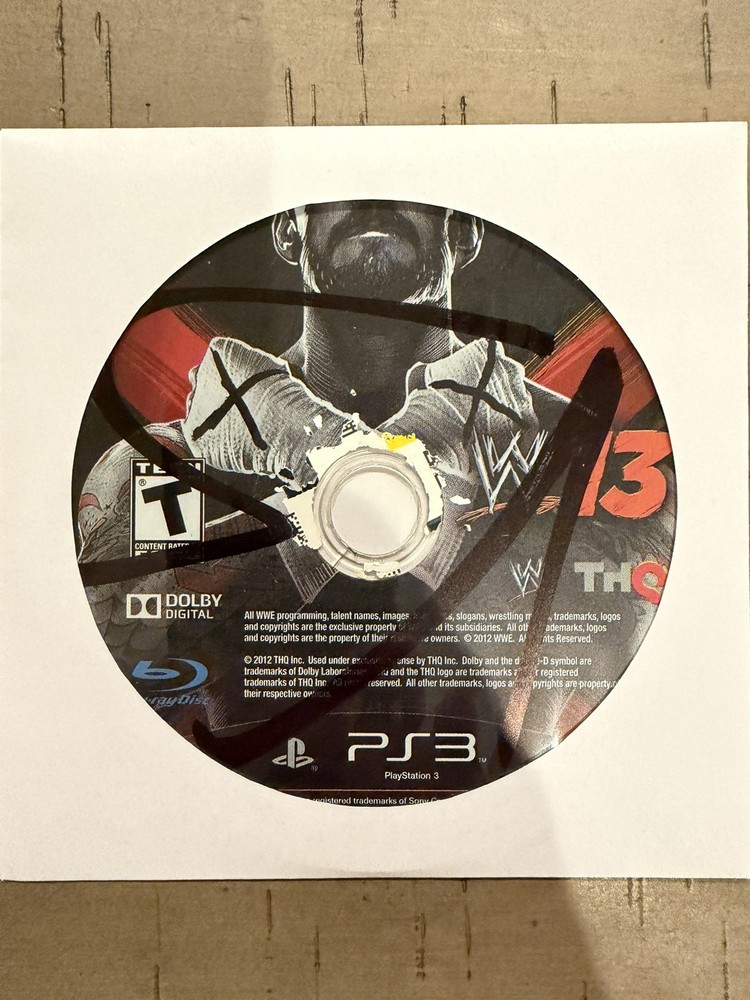 WWE '13; Loose (Sony PlayStation 3, 2012)
