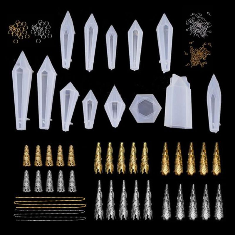 Crystal Epoxy Resin Pendulum Casting Silicone Mold DIY Craft