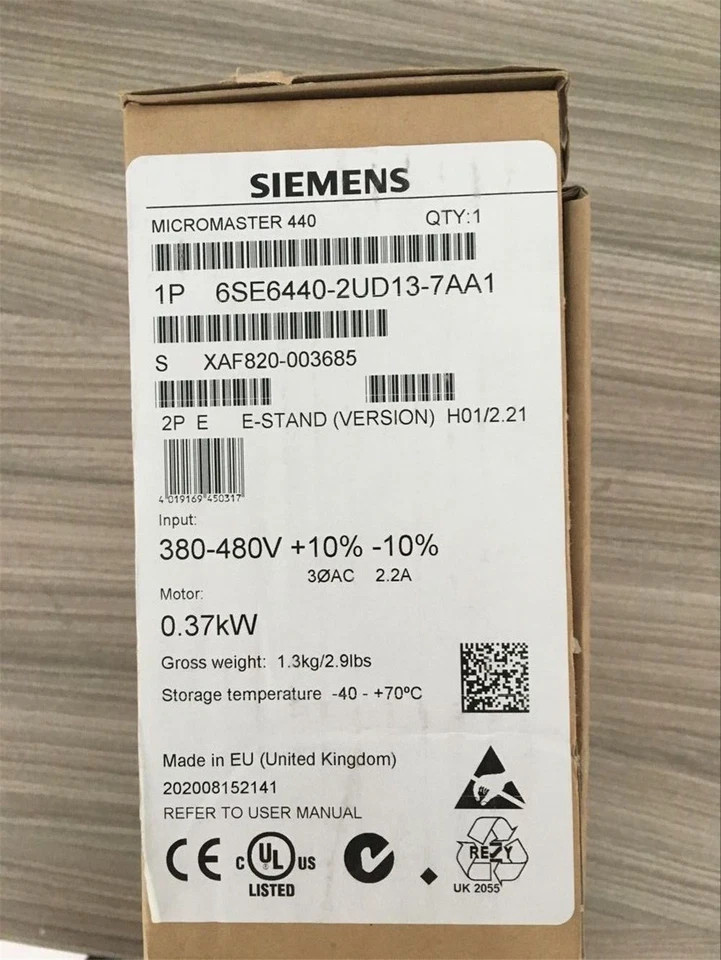 6SE6440-2UD13-7AA1 Siemens NEW in stock ship by UPS DHL