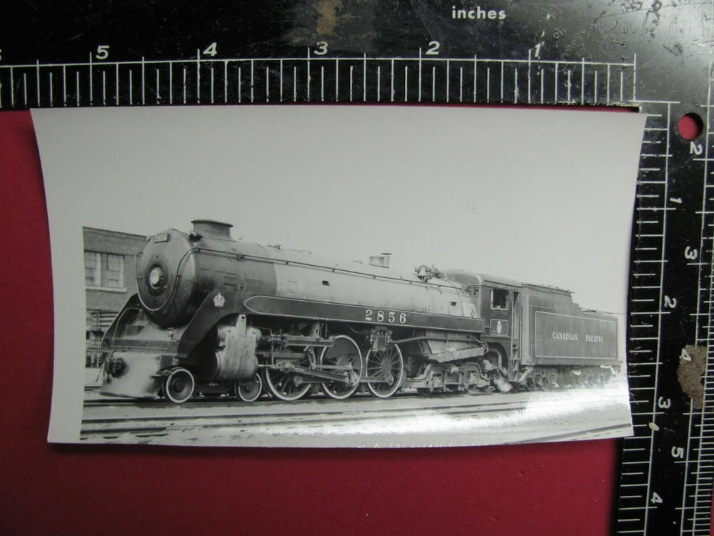 Canadian Pacific Railroad 4-6-4 Locomotive #2856 Photo Hamilton Ontario 1955