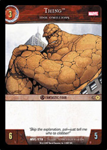 VS System: Thing, Idol O'Millions [Played] Marvel Legends TCG CCG Classic Marvel